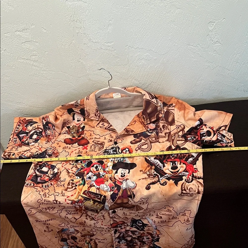 (0312) Micky Mouse Men's Tan Adventure Graphic Shirt - Picture 6 of 10